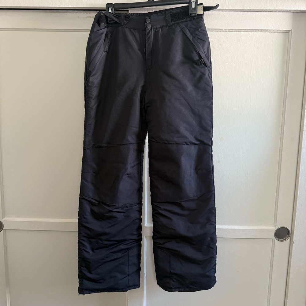 All in Motion Black Insulated Snow Pants, Kids Size Large